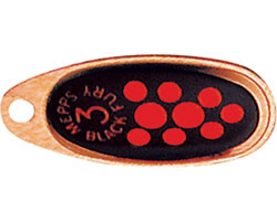 Блесна Black Fury Orange CU/O, №4, медь/черный/кр.точки