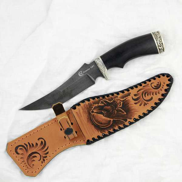 Нож Корсар кован. сталь XB, литье, рукоять из ЦПД