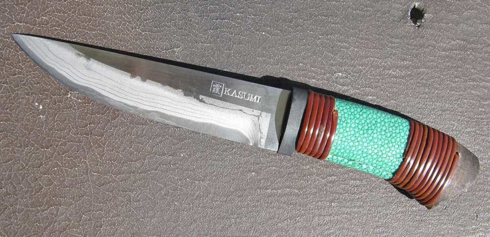 Нож турист., Сирогами (белая бумага), 133/245мм, дам. в обладке